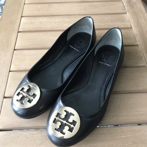 Tory Burch Black Flats